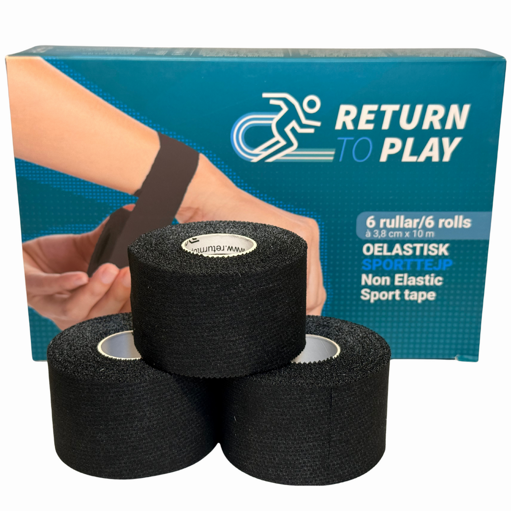Sporttejp Svart 6-pack